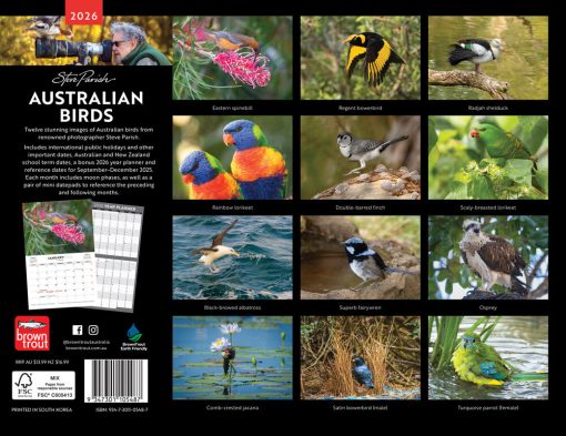 Australian Birds - Steve Parish 2026 Horizontal