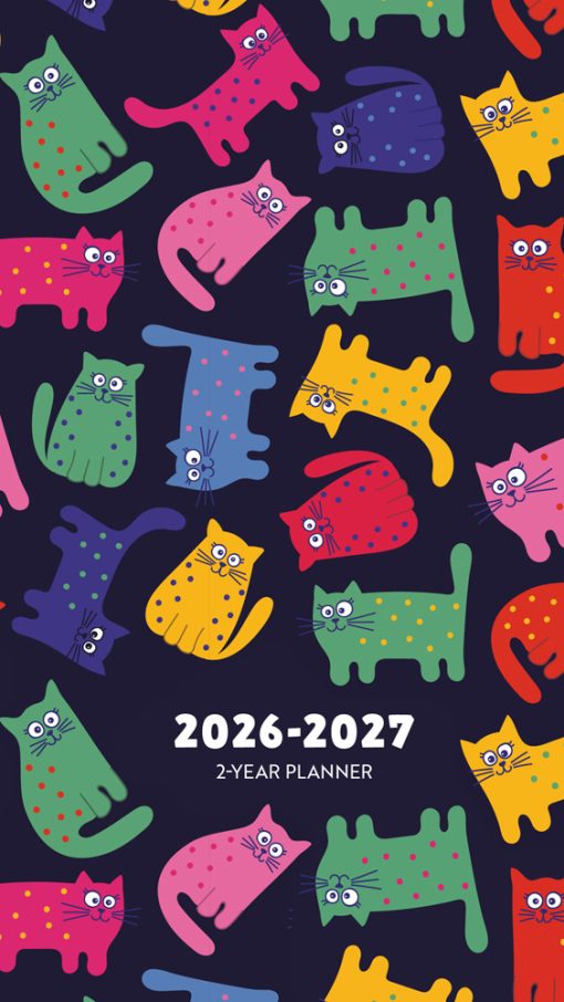 Colourful Cats 2026 Pocket Planner