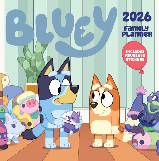 Bluey Family Planner 2026 Square