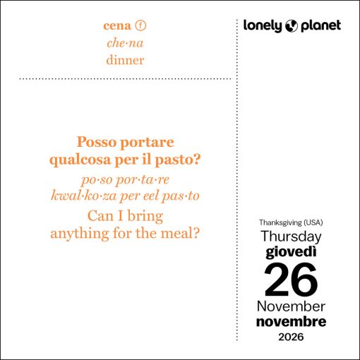 Lonely Planet: Italian Phrasebook 2026 Boxed