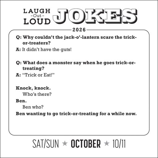 Laugh-Out-Loud Jokes 2026 Boxed